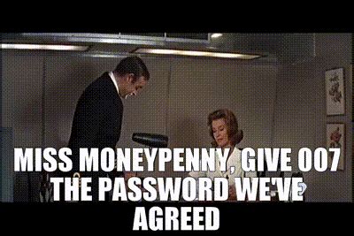 james bond password